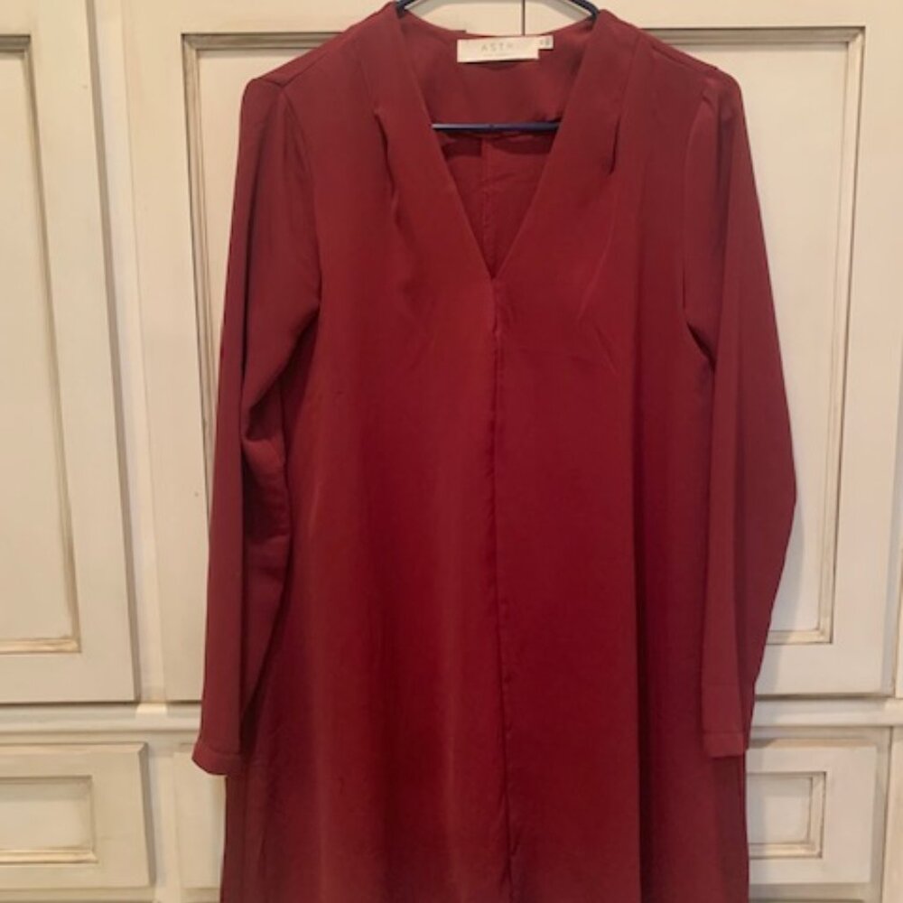ASTR The Label Dress, cranberry red, siz XS